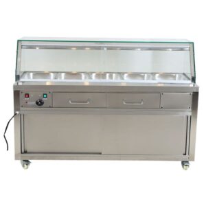 F.E.D Heated Bain Marie Food Display - PG180FE-YG