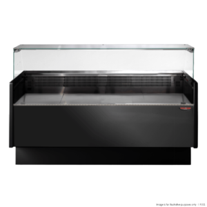 Tecnodom Serie MR9.5 Black 1520mm Wide Deli Display with Storage and Castors TDMR-0915B